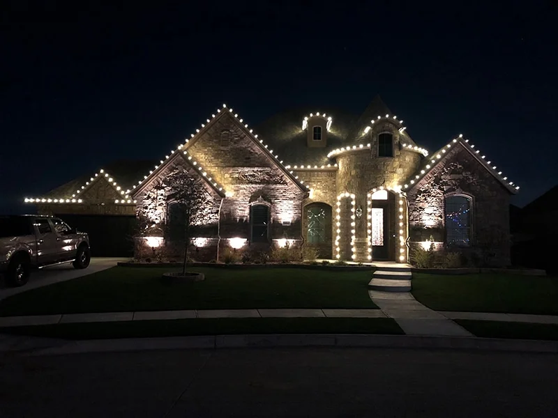 Christmas light installation in DFW