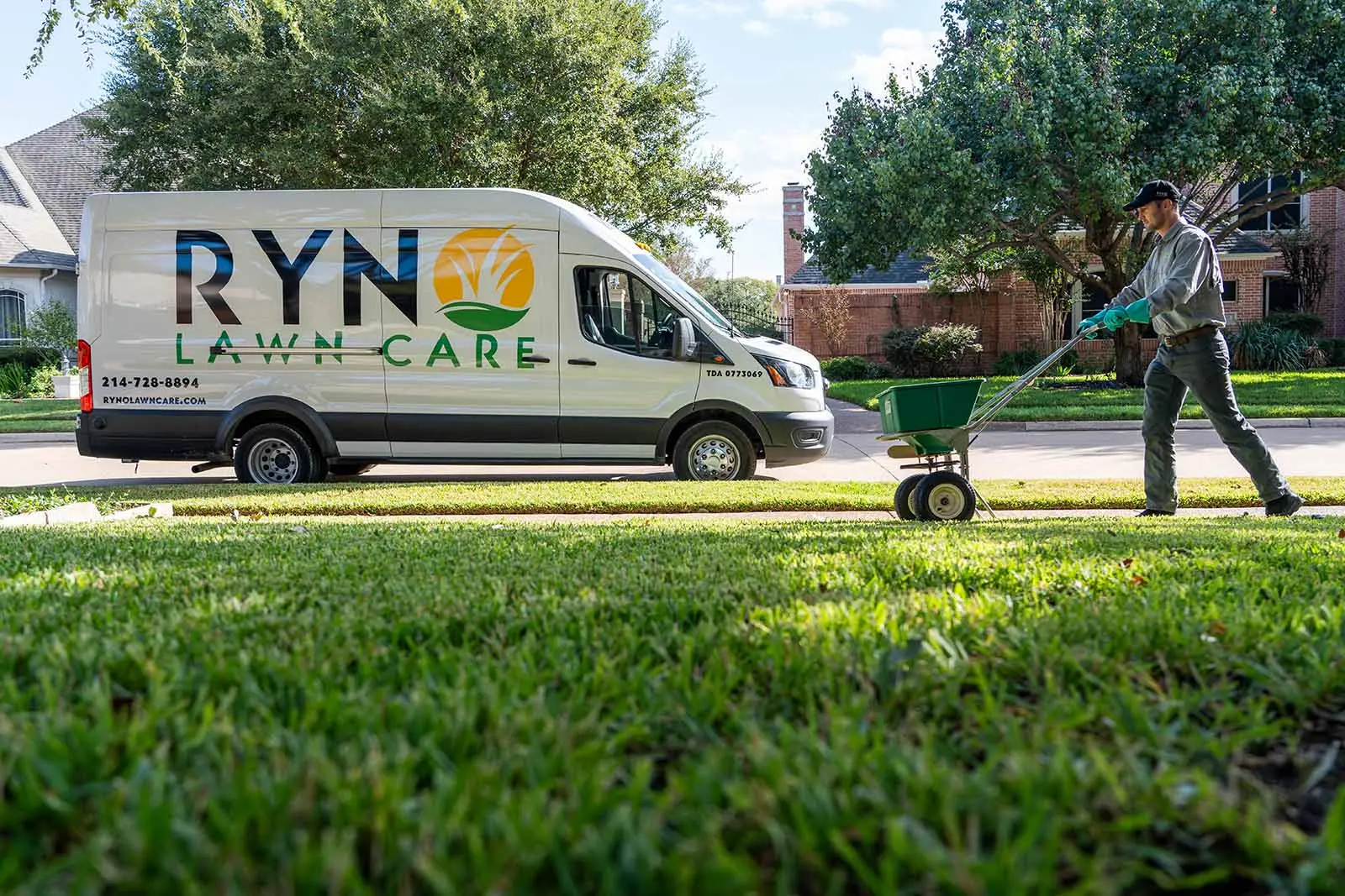 Professional lawn fertilization in DFW