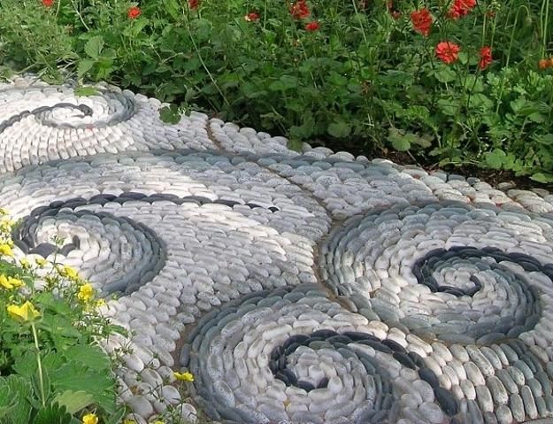 Stepping Stone Walkway Ideas - Ryno Lawn Care, LLC